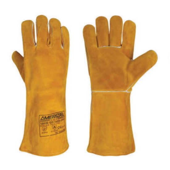 Supplier of Ameriza 1001K-GD/ASK-2014 Kevlar Stitched Welding Gloves in UAE