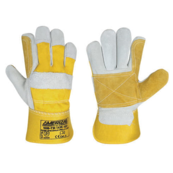 Buy Ameriza 1006-YW / ASK-1001 Leather Rigger Gloves in UAE