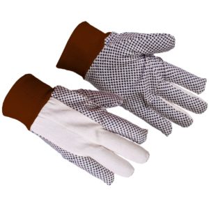 Supplier of Double Layer Dotted Gloves with Brown Cuff in UAE